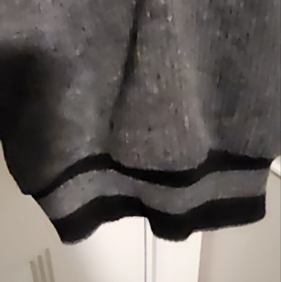 VINTAGE Linda Michael's Women's Button Down Cardigan Size 3X Gray/Black - Picture 5 of 7